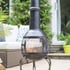 Large Leon Steel Garden Chimenea