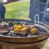 Globe Steel Firepit with Grill BBQ