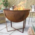 Medium Tamba Oxidised Steel Firepit