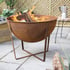 Medium Tamba Steel Patio Firebowl