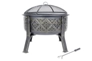 Moresque Steel Firepit with Grill