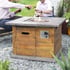 Sarasota Timber and Stone Gas Garden Firepit