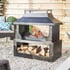 Stonehurst Steel Outdoor Fireplace Woodburder