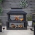 Stonehurst Steel Outdoor Patio Fireplace