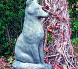 Large Stone Fox Statue