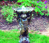 Angel With Shell Stone Fountain