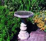 Classical Stone Birdbath with Plain Bowl