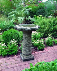 Vine Stone Birdbath