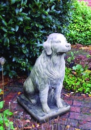 Golden Retriever Garden Statue