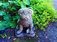 Large Pug Garden Statue