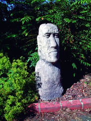 Large Moai Head Statue