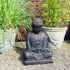 Seated Meditating Buddha in Burnt Umber
