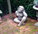 Seated Gaia Stone Statue