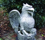 Heraldic Griffin Garden Statue