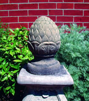 Fir Cone Stone Garden Finial