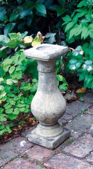 Baluster Candlestick Stone Garden Plinth