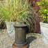 Doric Column Stone Garden Pedestal in Umber