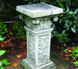 Rococo Stone Garden Pedestal