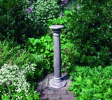 Tall Stone Column Garden Pedestal
