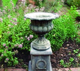 Vienna Laurel Motif Stone Garden Pedestal