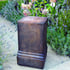 Vienna Stone Garden Pedestal in Umber