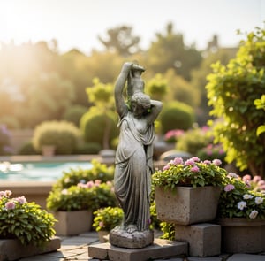 Aquarius The Water Bearer Garden Statue