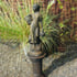 Country Girl Garden Statue in Umber