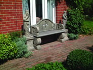 Tudor Stone Garden Bench