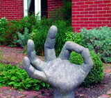 OK Hands Garden Statue
