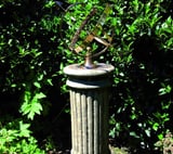 Large Armillary on Oxford Stone Garden Pedestal