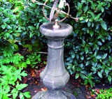Medium Armillary on Stone Garden Pedestal