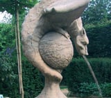 Wyvern Dragon Stone Fountain