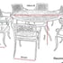 Lichfield Ballykeel 8 Seat Dining Set Dimensions