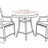 Lichfield Campania Bistro Set Dimensions