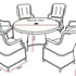 Lichfield Campania 6 Seat Set Dimensions