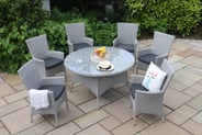 Lichfield Morpeth 6 Seat Rattan Bistro Set