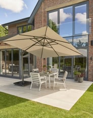 Garden Must Haves Royce Ambassador 3m Cantilever Parasol Smoke Grey