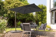 Garden Must Haves Royce Junior 2.5m Cantilever Parasol Carbon