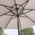 Garden Must Haves Elizabeth 3m Garden Parasol Mouse Grey Frame