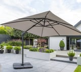Garden Must Haves Royce Executive 3m Cantilever Parasol Soft Grey