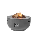Happy Cocooning 91cm Grey Gas Fire Bowl