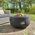Happy Cocooning 91cm Black Outdoor Gas Fire Pit