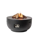 Happy Cocooning 91cm Black Gas Fire Bowl
