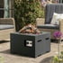 Happy Cocooning 60cm Black Gas Outdoor Fire Pit