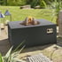 Happy Cocooning Rectangular Black Outdoor Gas Fire Pit