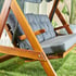 Handpicked Sandringham 2000 Wooden Garden Swing Seat