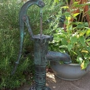 Water Pump Cast Iron Garden Statue