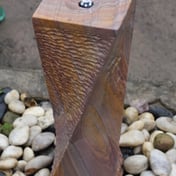 Twisted Chills Column Sandstone Water Feature