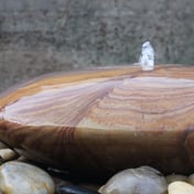 Smooth Pebble Sandstone Garden Fountain