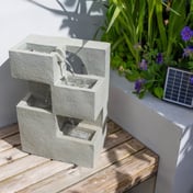 Cubed Solar Powered Fountain